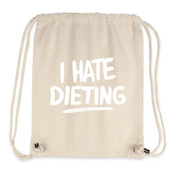 I Hate Dieting Fitness Diet Nutrition Funny - Stanley/Stella Recycled Gym Bag - natural - Front