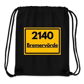 ANCIEN CODE POSTAL RETRO 2140 BREMERVÖRDE - Sac à cordon recyclé Stanley/Stella - noir - Devant