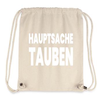 Tauben - Stanley/Stella recycelter Gym Bag - Naturweiß - Vorne