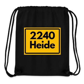ANCIEN CODE POSTAL RETRO 2240 HEIDE MARSHENLAND - Sac à cordon recyclé Stanley/Stella - noir - Devant