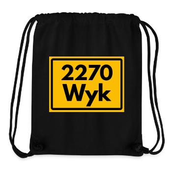 ALTE POSTLEITZAHL PLZ RETRO 2270 WYK – FÖHR INSEL - Stanley/Stella recycelter Gym Bag - Schwarz - Vorne