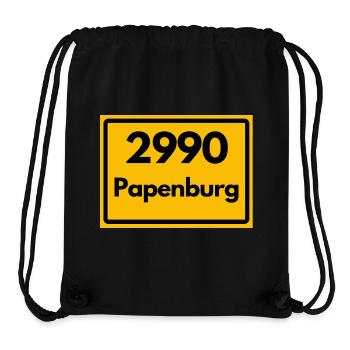 ALTE POSTLEITZAHL PLZ RETRO 2990 PAPENBURG  - Stanley/Stella recycelter Gym Bag - Schwarz - Vorne