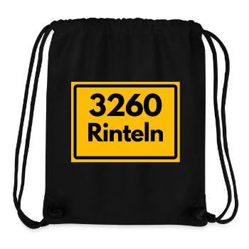 ALTE POSTLEITZAHL PLZ RETRO 3260 RINTELN – WESER - Stanley/Stella recycelter Gym Bag - Schwarz - Vorne