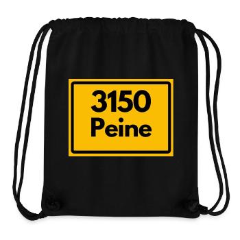 ALTE POSTLEITZAHL PLZ RETRO 3150 PEINE EULENSTADT - Stanley/Stella recycelter Gym Bag - Schwarz - Vorne