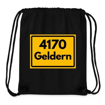 ALTE POSTLEITZAHL PLZ RETRO 4170 GELDERN  - Stanley/Stella recycelter Gym Bag - Schwarz - Vorne
