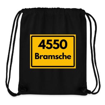 ALTE POSTLEITZAHL PLZ RETRO  4550 BRAMSCHE - Stanley/Stella recycelter Gym Bag - Schwarz - Vorne