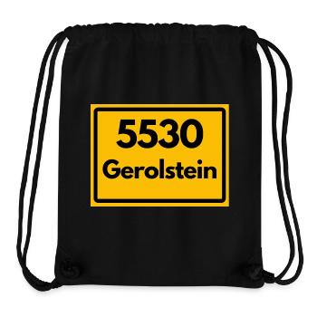 ALTE POSTLEITZAHL PLZ RETRO 5530 GEROLSTEIN - Stanley/Stella recycelter Gym Bag - Schwarz - Vorne