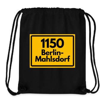 ALTE POSTLEITZAHL PLZ 1150 BERLIN MAHLSDORF HEIMAT - Stanley/Stella recycelter Gym Bag - Schwarz - Vorne