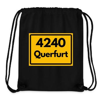 ALTE POSTLEITZAHL PLZ 4240 QUERFURT HEIMATSTOLZ  - Stanley/Stella recycelter Gym Bag - Schwarz - Vorne