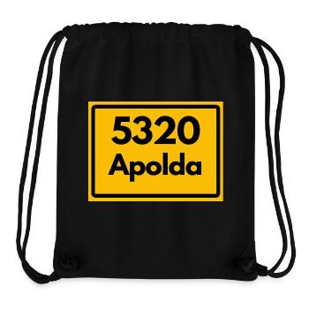 ANCIEN CODE POSTAL 5320 Apolda Glockenstadt - Sac à cordon recyclé Stanley/Stella - noir - Devant