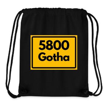 ALTE POSTLEITZAHL 5800 GOTHA HEIMATSTOLZ ORIGINAL - Stanley/Stella recycelter Gym Bag - Schwarz - Vorne