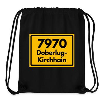 ALTE POSTLEITZAHL PLZ 7970 DOBERLUG KIRCHHAIN - Stanley/Stella recycelter Gym Bag - Schwarz - Vorne