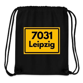 ALTE POSTLEITZAHL 7021 PLZ 04109 LEIPZIG SACHSEN - Stanley/Stella recycelter Gym Bag - Schwarz - Vorne