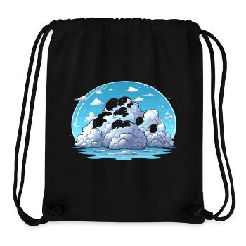 Cloud Island by the Sea - Stanley/Stella Recycled Gym Bag - black - Front