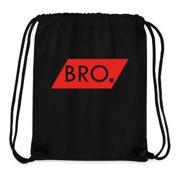 BRO - Stanley/Stella recycelter Gym Bag - Schwarz - Vorne