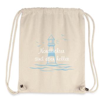 Nordlichter sind heller - Stanley/Stella recycelter Gym Bag - Naturweiß - Vorne