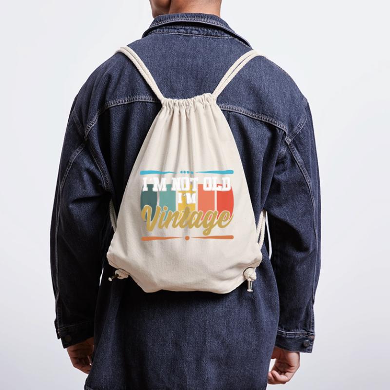 I'm not old textile gift idea Stanley/Stella Recycled Gym Bag