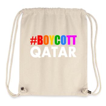 Boycott qatar - Stanley/Stella Recycled Gym Bag - natural - Front