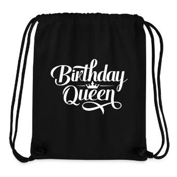 Birthday Queen Happy Birthday White - Stanley/Stella Recycled Gym Bag - black - Front