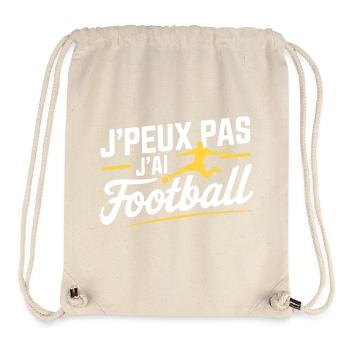 I can't I have Football - Stanley/Stella Recycled Gym Bag - natural - Front