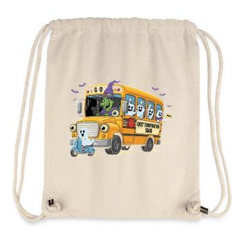 Gruselige Bus-Spuk-Crew - Stanley/Stella recycelter Gym Bag - Naturweiß - Vorne