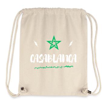 Casablanca Etoile Du Maroc - Sac à cordon recyclé Stanley/Stella - blanc naturel - Devant
