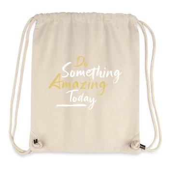 Do something amazing today - Stanley/Stella Recycled Gym Bag - natural - Front