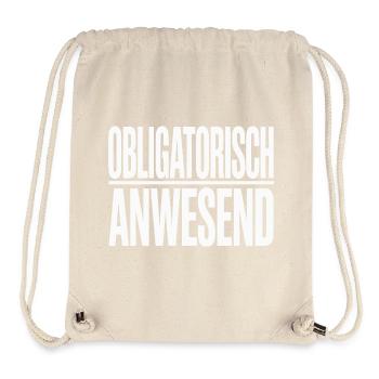 Bureau de réunion obligatoire du Sloth Sloth Telco - Sac à cordon recyclé Stanley/Stella - blanc naturel - Devant