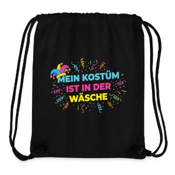 Mon costume dans la blanchisserie – Chemise drôle de carnaval - Sac à cordon recyclé Stanley/Stella - noir - Devant