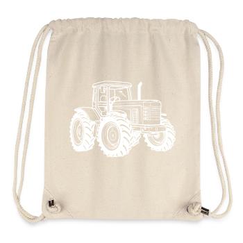 Traktor Symbol Bauer - Stanley/Stella recycelter Gym Bag - Naturweiß - Vorne