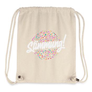 Mood, Confetti, Party, Carnival, Carnival, Celebrations - Stanley/Stella Recycled Gym Bag - natural - Front