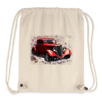 Nostalgic Old American Dream Car - Stanley/Stella Recycled Gym Bag - natural - Front