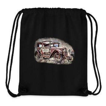 Nostalgic Old American Dream Car - Stanley/Stella Recycled Gym Bag - black - Front