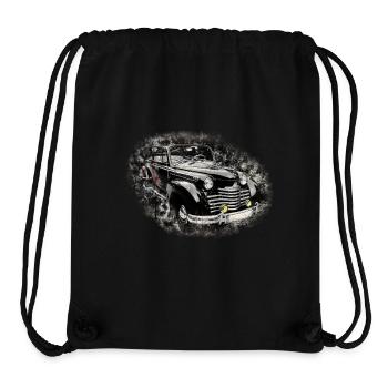 Nostalgic Old American Dream Car - Stanley/Stella Recycled Gym Bag - black - Front