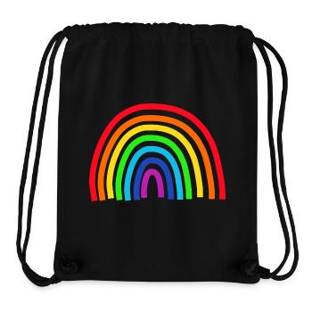 Rainbow colorful - Stanley/Stella Recycled Gym Bag - black - Front