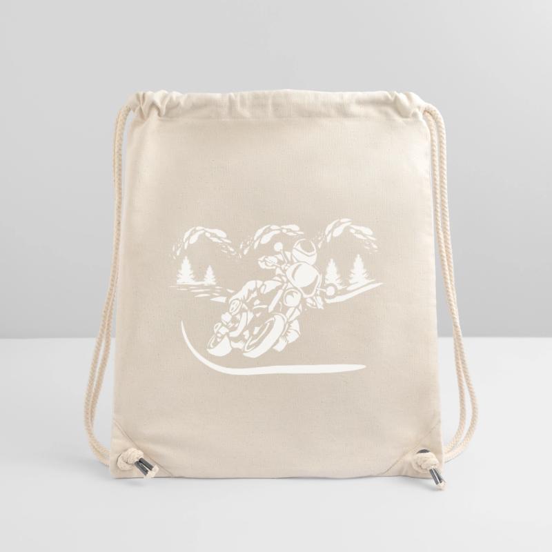 Silhouette de Moto Forêt Sac à cordon recyclé Stanley/Stella