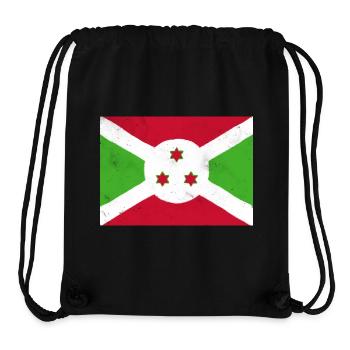 Flagge von Burundi - Stanley/Stella recycelter Gym Bag - Schwarz - Vorne