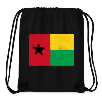 Drapeau de la Guinée-Bissau – Étoile de l’Afrique - Sac à cordon recyclé Stanley/Stella - noir - Devant