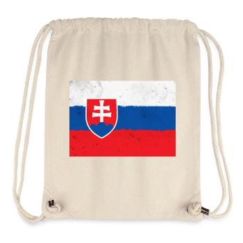 Flagge der Slowakei - Stanley/Stella recycelter Gym Bag - Naturweiß - Vorne