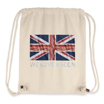 We Love Bacon UK Meme - Stanley/Stella Recycled Gym Bag - natural - Front