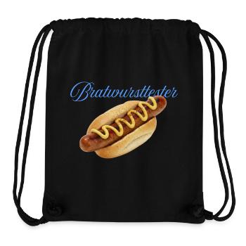 Hearty hot dog with mustard - Stanley/Stella Recycled Gym Bag - black - Front