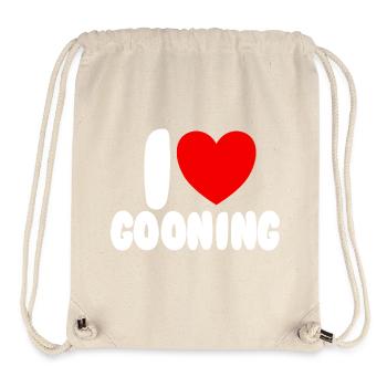 Ich liebe Gooning. Ich liebe Gooning. - Stanley/Stella recycelter Gym Bag - Naturweiß - Vorne