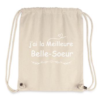 Beste Schwägerin Tee - Stanley/Stella recycelter Gym Bag - Naturweiß - Vorne