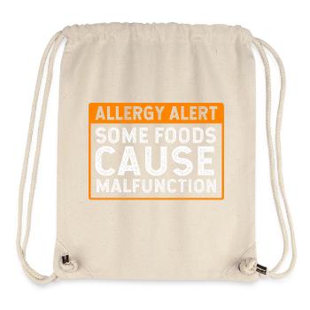Food Allergy - Stanley/Stella Recycled Gym Bag - natural - Front