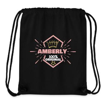 Amberly as a given name - Stanley/Stella Recycled Gym Bag - black - Front
