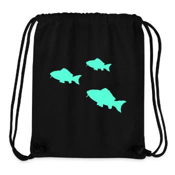 Neonfisch  Silhouetten - Stanley/Stella recycelter Gym Bag - Schwarz - Vorne