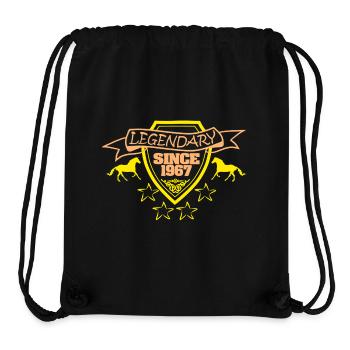 1967 - Stanley/Stella recycelter Gym Bag - Schwarz - Vorne