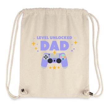 Level freigeschaltet: Papa - Stanley/Stella recycelter Gym Bag - Naturweiß - Vorne