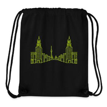 Frankfurter Tor Berlin - Stanley/Stella recycelter Gym Bag - Schwarz - Vorne