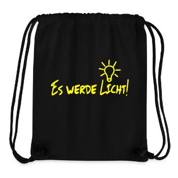 There will be light! - Stanley/Stella Recycled Gym Bag - black - Front